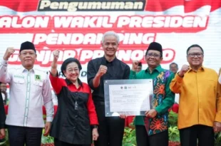 Ganjar-Mahfud-Petinggi-Partai-Pengusung